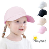 Mmyard หมวกบังแดดสำหรับเด็ก,เด็กผู้ชายเด็กผู้หญิงปีกกว้างสีทึบชายหาดปาร์ตี้ลำลองถนนกันแสงแดดหมวกเบสบอล