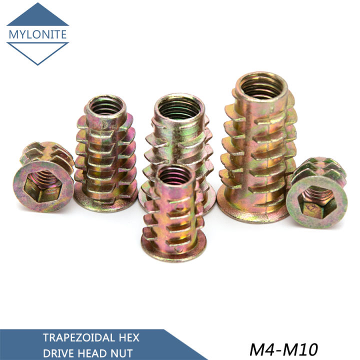 Ready Stock 152030pcs Zinc Alloy M4 M5 M6 M8 M10 Hex Drive Head Nut S56 Hardware Nails