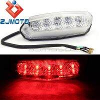 LED Red Light Universal Motorbike Tail Brake Stop Light For Suzuki GSX 1300 B-King Beta Derbi Megelli Rieju Clear Lens