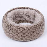 Hot Women Men Fashion Female Winter Warm Scarf Solid Chunky Cable Knit Wool Snood Infinity Neck Warmer Cowl Collar Circle Scarf