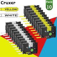 Cruxer เทปติดฉลาก10แพ็ค,เทปคาสเซ็ตเหมาะสำหรับพี่ชายน้องชาย Hse631 Hse-231ท่อหดความร้อนเทปฉลาก11.7มม. 1.5ม.