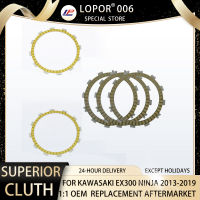 LOPOR 5ยูนิตแผ่นดิสก์คลัทช์ Motosikal Geseran สำหรับคาวาซากิ EX300นินจา300 2013-2019