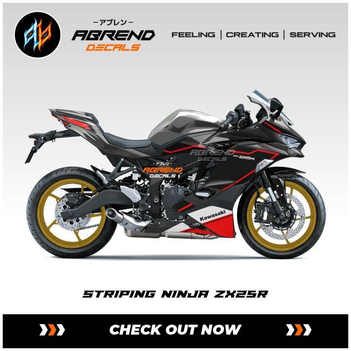 Striping Ninja ZX25R Livery 2022 Stiker Motor Kawasaki zx 25r | Lazada ...