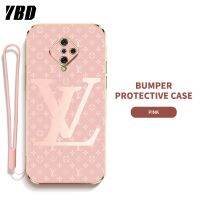 เคสซิลิกาเคสโทรศัพท์เจล YBD LV พร้อมสายคล้องสำหรับ Vivo S1 Pro 1920บางเฉียบพร้อมเลนส์ป้องกัน