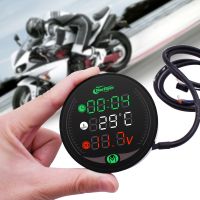 For Yamaha WR 250R 250X 450 SEROW 225 250 TTR 125 250 600 Motorcycle Tester LED Display Waterproof Voltmeter Multifunction Meter