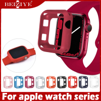 TPU เคสที่มีสีสันสำหรับ For apple watch เคส เคสบางสำหรับ เคส apple watch series 9 8 7 6 5 4 3 2 38มม 42มม 40มม 44มม Smart Watch Bumper TPU Soft Silicone Protective Case