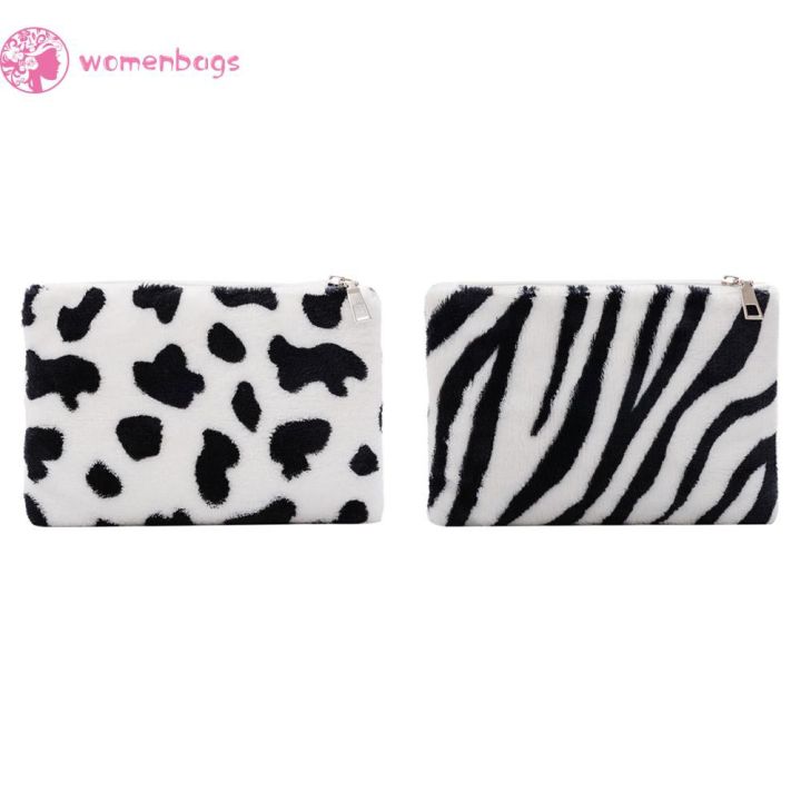 wb-plush-animal-pattern-women-coin-purse-zipper-girl-wallet-pouch-card-handbag