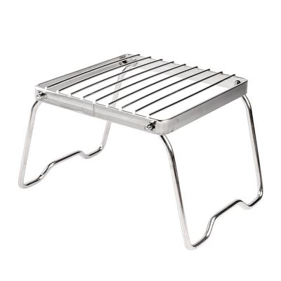 1 PCS Multifunctional Folding Campfire Grill Portable Stainless Steel Camping Grill Outdoor Wood Stove Stand