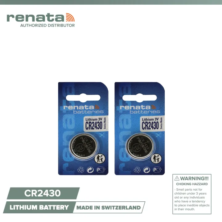Renata CR2430 Watch & PC Batteries Single Pack (Set of 2) | Lazada PH
