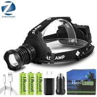 【CW】 The Most Powerful XHP160 Led Headlamp New Arrive Headlight Zoomable Lamp bank 7800mAh 18650 Battery Camping