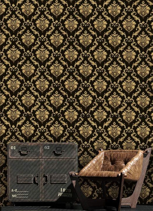 damask-peel-and-stick-wallpaper-black-gold-pre-pasted-removable-contact-paper-vinyl-self-adhesive-furniture-stickers-for-home