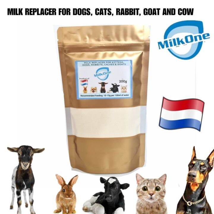⊕ MILK ONE GOATS MILK REPLACER FOR DOGS CATS PUPPIES KITTENS 200G dfc