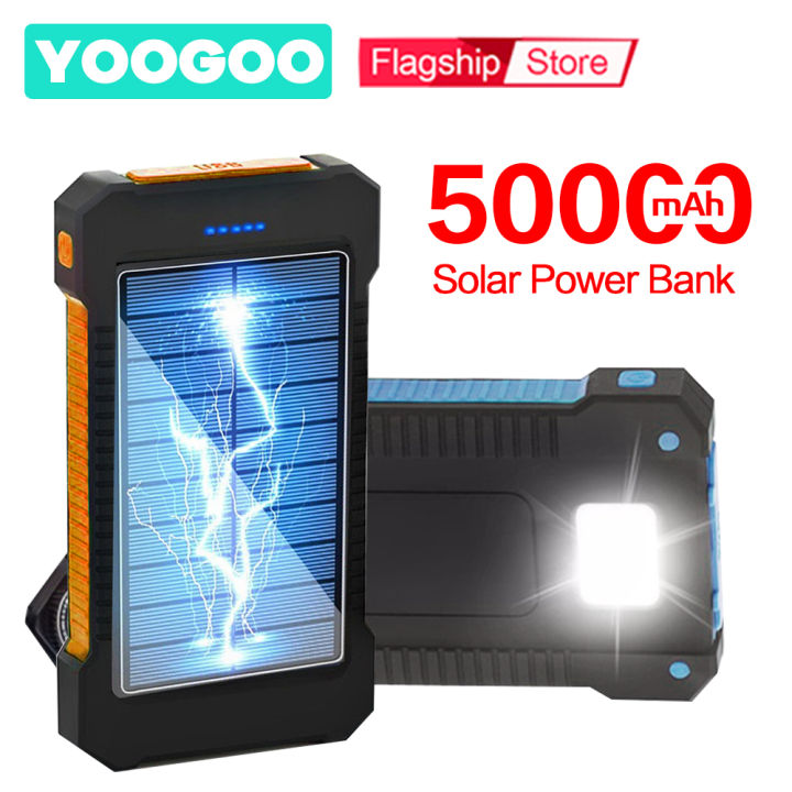 solar powerbank 500000mah original power bank Solar mobile 120000mah for cellphone  large capacity