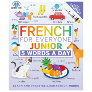 Sách French for Everyone Junior 5 Words a Day  sách photo màu - ACB