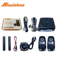 Manlubao C6รีโมทรถฟอร์ด,แบบพาสซีฟกดเข้าแบบไร้กุญแจชุดรีโมตควบคุมระบบปุ่มเริ่มสัญญาณเตือนภัยรถยนต์แบบพาสซีฟเปิดกระโปรงรถใช้ได้กับรถ12V ทุกคัน