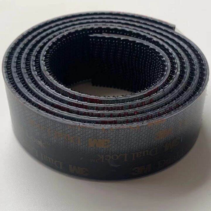 1meters-dual-lock-sj3550-reclosable-fastener-tape-mushroom-self-adhesive-tape-black-color-type-250-hook-and-loop-magic-tape