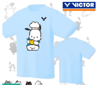 VICTOR 2023ใหม่เสื้อยืดแบดมินตันแข่งขันแขนสั้นกีฬาสำหรับทั้งหญิงและชายแห้งเร็วและเสื้อสเวตเตอร์ลายกีฬาปิงปองเสื้อยืดวัฒนธรรมเกาหลี