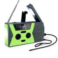 Solar Hand Crank Radio AM FM Radio, Dynamo Powered Radio with 2000 MAh for Travel,Camping Outdoor