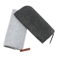 Soft Sunglasses Case Box Multifunctional Wool Felt Cloth Zipper Portable Glasses Case Bag Portatives Protector Eyeglasses Pouch