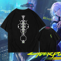 Cyber-Punks เสื้อยืดแขนสั้นผู้ชายและผู้หญิง,เสื้อยืดแขนครึ่งไหล่ปล่อยทรงหลวม0000