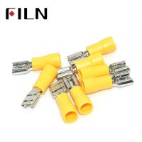 FDD5.5-250 Female Insulated Electrical Crimp Terminal for 4-6mm2 wire Connectors Cable Wire Connector Terminal AWG 12-10