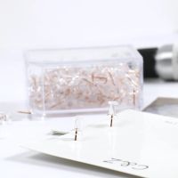 ALLTU Rose gold transparent thumbtack Wall nail painting nail drawing nail school office supplies Clips Pins Tacks