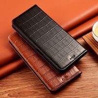 ❀ Lattice Pattern Genuine Leather Magnetic Flip Cover For Nokia C1 C2 C3 C10 C20 C01 C20 Plus Cases