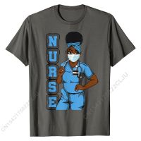 Black Nurse Uniform Face Mask Afro African Women Funny Gift T-Shirt T Shirts Tops Shirts Hot Sale Cotton Crazy Leisure Mens