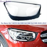 ฝาครอบเลนส์ไฟหน้าไฟสำหรับ Mercedes Benz GLC W253 GLC200 GLC300 Lampu Depan Mobil 2020 2021 2022