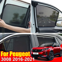 For Peugeot 3008 2016- Car Sun Visor Accessori Window Cover SunShade Curtain Mesh Shade Blind Custom Fi t