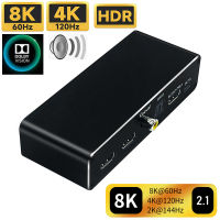 HDMI เข้ากันได้เสียงดูดสวิทช์4พัน120เฮิร์ต8พัน60เฮิร์ตเสียง S Plitter Switcher อะแดปเตอร์แปลงเสียงรับสำหรับ PS5 X