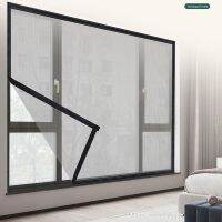 【CW】 Window Mesh Customize Inset  Air Tulle Adjustable Invisible Anti-Mosquito Net Fiberglass Removable Washable