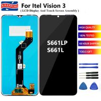 สำหรับจอแสดงผล LCD ของ Itel Vision 3 + หน้าจอสัมผัสแทนการประกอบสำหรับ Itel Vision3 S661LP S661L หน้าจอ LCD สมาร์ทโฟน