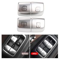 For Mercedes Benz W222 Car Rear Window Switch Button Cover Vehicle Door Glass Control Switch Cap for S Class W222 2014 2019