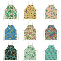 Kitchen Aprons for Women Linen Bibs Household Cleaning Apron Home Waterproof Chefs Cooking Baking Apron for Child Aprons