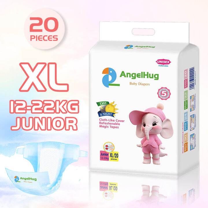 Angelhug Baby Diapers Japan Imported Tape UltraThin Breathable Baby