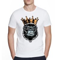 Men Clothes Gorilla King Awesome Gorilla Alpha Ape Wildlife T-Shirt Leisure Short Sleeve O-Neck T Shirt Streetwear Graphic Tee