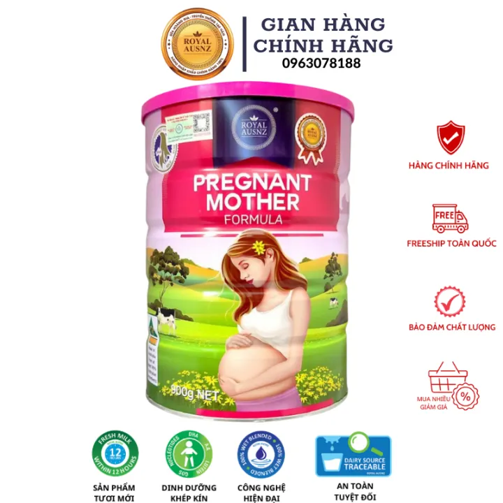 Sữa bầu Hoàng Gia Úc Royal Ausnz Pregnant Mother Formula 800g DATE 2023 bổ sung đầy đủ dưỡng chất cho con yêu