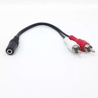 3.5Mm Stereo Audio Female Jack To 2 Rca Male Socket To