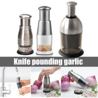 Stainless Steel Garlic Cutter Multifunctional Manual Chopping Tool Crushing food machine Garlic Chopper Kitchen Tool