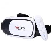 Kính thực tế ảo VR Box phiên bản 1 Trắng + Tặng Tay cầm chơi game