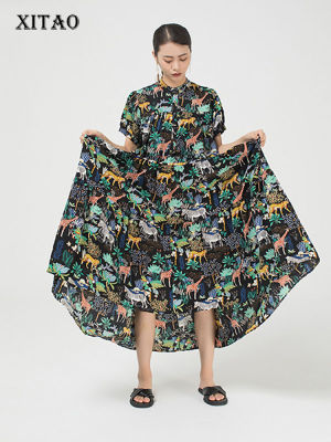 XITAO Dress Casual  Print Women Dress