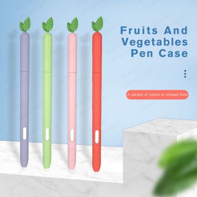 s6lite cute fruit silicone pencil case on for samsung galaxy tab s6 lite s7 s pen spen protective cover tablet touch pen sleeve