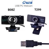 OKER กล้องเว็บแคมหัวเสียบ USB รุ่น B08Zและรุ่น T299 กับรุ่นมาพร้อมไมค์โครโฟนในตัว ใช้เรียนออน์ไลน์ได้ภาพชัด