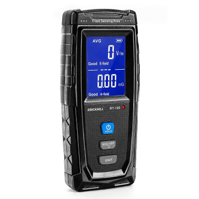ERICKHILL EMF Meter, Rechargeable Digital Electromagnetic Field Radiation Detector Hand-held Digital LCD EMF Detector, Great Tester for Home EMF Inspections, Office, Outdoor and Ghost Hunting Black, Blue