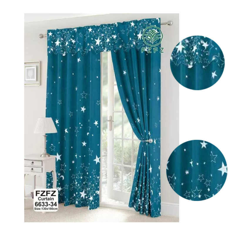 Cotton curtains 130cmx180cm, used for window or door home decoration curtains, durable and beautiful, floor curtains langsir tingkap murah dan cantik