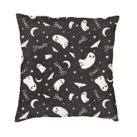 [Heimi Department Store] เหมือนผีน่ารัก GhostCushion ปก40x40เซนติเมตรโพลีเอสเตอร์ชาวเยอรมันลึกลับแม่มดค้างคาวปลอกหมอนสำหรับ SofaSquare ปลอกหมอน