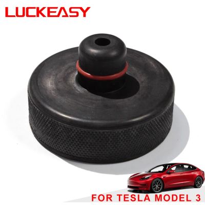 LUCKEASY for Tesla Model 3 2017-2023 Modified Car Chassis Jack Rubber Cushion Shock Absorber Cushion Automobile And Accessories