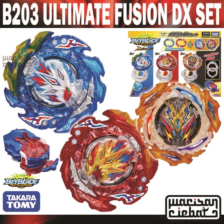 Takara Tomy Beyblade Burst Bu B 203 Ultimate Fusion Dx Set Lazada 3528