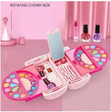 Kids Makeup Toys Kit For Girl Washable Cosmetics Toys Set Pretend Game  Princess Eyeshadow Blush Lipstick Makeup Handbag